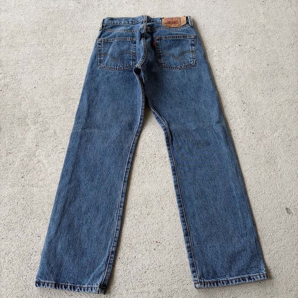 Levi's 501 Straight Jeans Size 30x30 Blue Denim